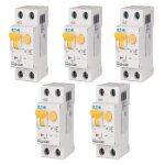 Kit interrupteurs différentiels eaton 25a 1p + n 30ma ac type 4. 5k 237131 Kit interrupteurs différentiels eaton 25a 1p + n 30ma ac type 4. 5k 237131