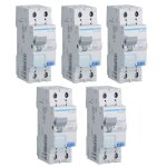 Kit interrupteurs différentiels magnétothermiques hager 1p + n 30ma 10a adc810h Kit interrupteurs différentiels magnétothermiques hager 1p + n 30ma 10a adc810h