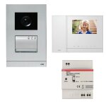 Kit visiophone abb couleur avec moniteur, combiné et mémoire d'images à 2 fils Kit visiophone abb couleur avec moniteur, combiné et mémoire d'images à 2 fils
