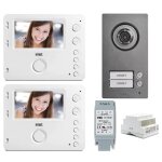 Kit visiophone bifamiliale urmet miro miro mikra 2 fils 1722 / 94