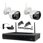 Kit de vidosurveillance wifi urmet ip avec nvr 8 canaux et 2 camras 2m 1098 / 820