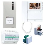 Kit visiophone monofamiliale comelit 2 fils avec visiophone mini et people pl8461m Kit visiophone monofamiliale comelit 2 fils avec visiophone mini et people pl8461m