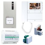Kit visiophone monofamiliale comelit 2 fils avec visiophone mini et people pl8461m