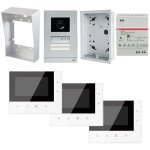 Kit visiophone trois crans abb avec moniteur 4, 3  mains libres