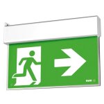Lampe de secours beghelli sa up led exit drapeau 1 / 2 / 3h 4320