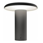 Lampe de table artemide takku 2, 5w 3000k noir 0151040a