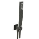 Mc rubinetterie kit douchette mc carré avec support et flexible noir mat Mc rubinetterie kit douchette mc carré avec support et flexible noir mat