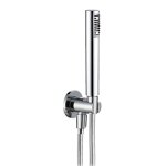 Mc rubinetterie kit douchette mc ronde avec support et flexible chrom