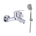 Mc rubinetterie mitigeur monocommande pour baignoire mc avec kit de douche chrom