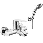 Mitigeur bain - douche paffoni lime avec douchette orientable et arateur lm023cr