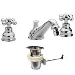 Mitigeur de bidet paffoni iris 3 trous chasse automatique chromé irv118cr Mitigeur de bidet paffoni iris 3 trous chasse automatique chromé irv118cr
