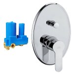 Mitigeur de douche encastré avec inverseur paffoni blu 2 voies blu015cr Mitigeur de douche encastré avec inverseur paffoni blu 2 voies blu015cr