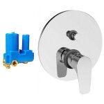 Mitigeur de douche encastré avec inverseur paffoni lime 2 voies lm015cr Mitigeur de douche encastré avec inverseur paffoni lime 2 voies lm015cr