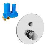 Mitigeur encastré pour douche paffoni jo 2 sorties chromé jo015cr Mitigeur encastré pour douche paffoni jo 2 sorties chromé jo015cr
