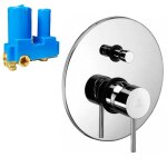 Mitigeur encastr pour douche paffoni light avec dviateur chrom lig015cr