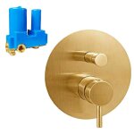 Mitigeur encastr pour douche paffoni light avec dviateur or lig015hgsp