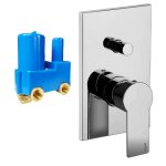 Mitigeur encastré pour douche paffoni tango avec déviateur chromé ta015cr Mitigeur encastré pour douche paffoni tango avec déviateur chromé ta015cr