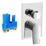 Mitigeur encastré pour douche paffoni tilt 2 sorties et 1 combinée ti018cr Mitigeur encastré pour douche paffoni tilt 2 sorties et 1 combinée ti018cr