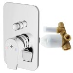 Teorema bing mitigeur de douche encastré avec inverseur chromé 9b01011 - 001 Teorema bing mitigeur de douche encastré avec inverseur chromé 9b01011 - 001