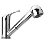 Mitigeur d'vier monocommande paini pilot douchette extractible 04cr568p1