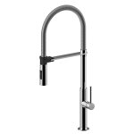 Mitigeur d'vier paffoni chef bec pivotant 2 jets chrom ch179cr