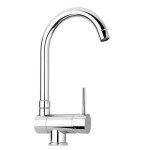 Mitigeur d'vier paffoni stick avec bec chrom inclinable sk189cr
