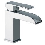 Mitigeur de lavabo en cascade sans vidange paffoni level chrom les061cr