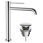 Mitigeur pour lavabo haut teorema jabil 25 avec chasse chromé 73375110x41 Mitigeur pour lavabo haut teorema jabil 25 avec chasse chromé 73375110x41