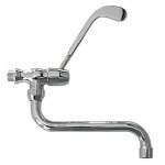 Mitigeur de lavabo mural idroblok  rotule avec tte  clapet cramique 08285000