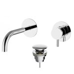 Mitigeur pour lavabo mural teorema jabil 25 2 pices avec chasse 73318e11 - 001