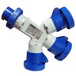 Multiplicateur gewiss triple 2p + t 16a ip67 3 prises bleu 230v gw64024 Multiplicateur gewiss triple 2p + t 16a ip67 3 prises bleu 230v gw64024