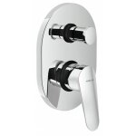 Nobili rubinetterie mitigeur avec inverseur nobili hof encastr pour douche chrome hf122100cr