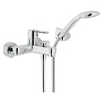 Nobili rubinetterie robinet nobili abc mitigeur de baignoire avec douchette chrom ab87110cr