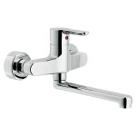 Nobili rubinetterie robinet mitigeur mural nobili pour vier chrom ab87115 cr