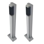 Paire de poteaux en aluminium gibidi dca055 - 1 70420 Paire de poteaux en aluminium gibidi dca055 - 1 70420
