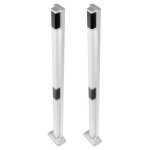 Paire de poteaux en aluminium gibidi dca110 - 2 70410 Paire de poteaux en aluminium gibidi dca110 - 2 70410