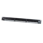 Les panneaux de brassage fanton, 24 - port, 1 unit de 6 utp noir 23657