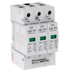 Parafoudre obo bettermann v20 - c 3ph - 600 tripolaire type 2 600v dc 5094605