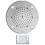 Pomme de douche ronde encastrée bossini oki flat avec chromothérapie i01724000009 Pomme de douche ronde encastrée bossini oki flat avec chromothérapie i01724000009