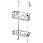Porte - savon de douche gedy rectangulaire 2 tagres chrome poli 5683 - 13