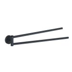 Porte - serviettes de bain mobile mural gedy eros noir mat 2323 - 14