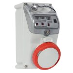 Prise industrielle fanton porte - fusibles 3p + t 16a 400v ip67 rouge 73354 Prise industrielle fanton porte - fusibles 3p + t 16a 400v ip67 rouge 73354
