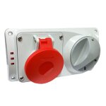Prise industrielle interverrouillée cee palazzoli 3p + n + e 32a 400v ip44 fusible Prise industrielle interverrouillée cee palazzoli 3p + n + e 32a 400v ip44 fusible