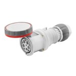 Prise mobile droite hp gewiss 3p + n + t 125a ip67 rouge 380v gw62061h Prise mobile droite hp gewiss 3p + n + t 125a ip67 rouge 380v gw62061h