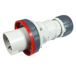 Prise mobile gewiss 3p + t 63a ip67 rouge 380v gw61052h Prise mobile gewiss 3p + t 63a ip67 rouge 380v gw61052h