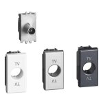Prise tv et sat bticino axolute connecteur mâle direct h4202d Prise tv et sat bticino axolute connecteur mâle direct h4202d