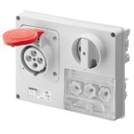 Prise verrouillée gewiss 3p + n + t 16a ip44 380v sans boîte gw66131 Prise verrouillée gewiss 3p + n + t 16a ip44 380v sans boîte gw66131