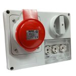 Prise verrouillée gewiss 3p + n + t 32a ip44 380v sans boîte gw66142 Prise verrouillée gewiss 3p + n + t 32a ip44 380v sans boîte gw66142