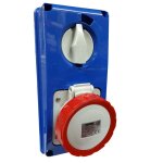 Prise verrouillée gewiss verticale 3p + n + t 16a sans fond gw66309n Prise verrouillée gewiss verticale 3p + n + t 16a sans fond gw66309n