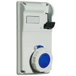 Prise verrouillée legrand 2p + t 2x16a + t 230v ip55 057221 Prise verrouillée legrand 2p + t 2x16a + t 230v ip55 057221